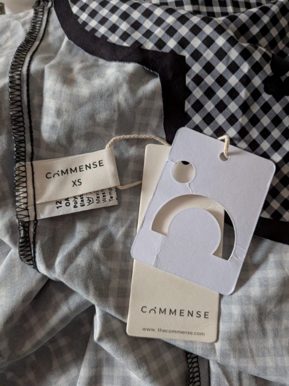 Commense Black and White Gingham Maxi Dress - Picture 10 of 11